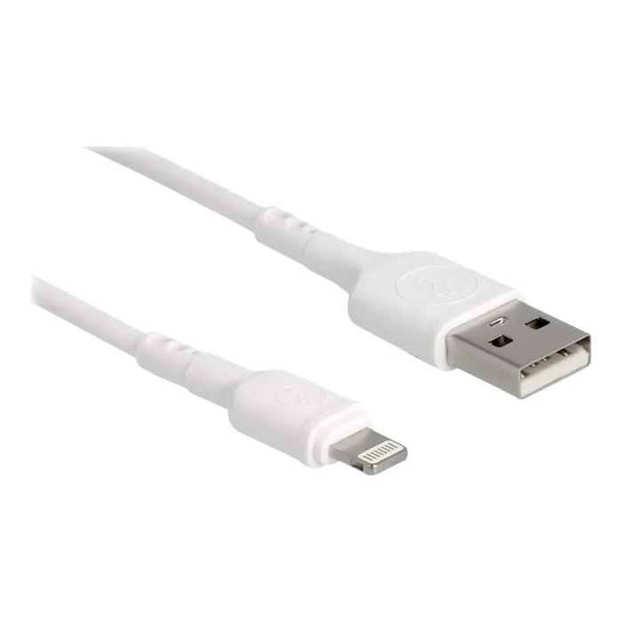 Καλώδιο Lightning Delock charging for iPhone, iPad, iPod White 30 cm