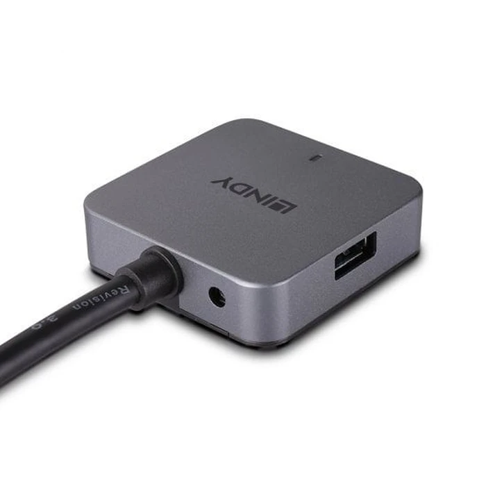 USB-Hub Lindy 5m USB 3.0 4 Ports 2 Type-C and 2 USB Typ A