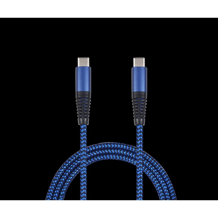 Καλώδιo USB 2GO charging/data Type-C - Type-C 1m Blue