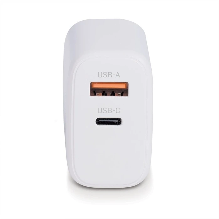 Φορτιστής Πρίζας Lindy USB Typ A+C GaN Charger 65W, White
