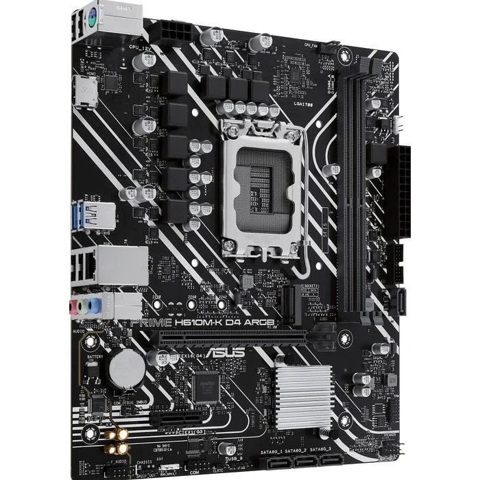 Motherboard Asus PRIME H610M-K D4 ARGB (Intel,1700,DDR4,mATX)