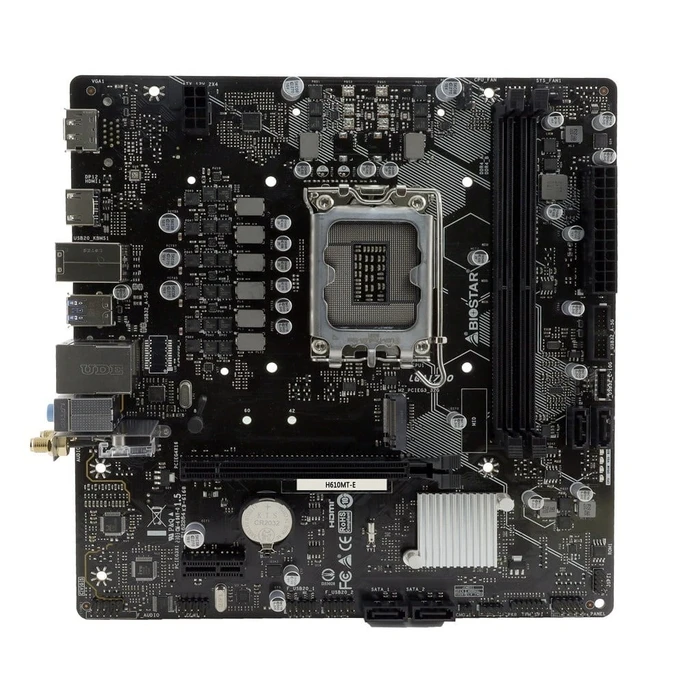 Motherboard Biostar H610MT-E (H610,S1700,mATX,DDR4)