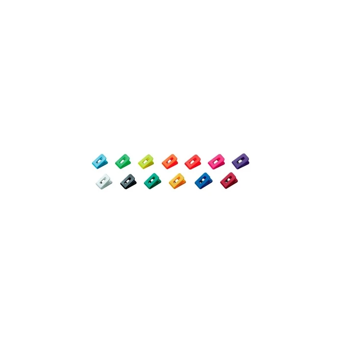 WEDO Laurel Signal 1 Plastic Clamp, assorted colors (WEDO Klemmer Kunststoff Signal 1 Laurel)