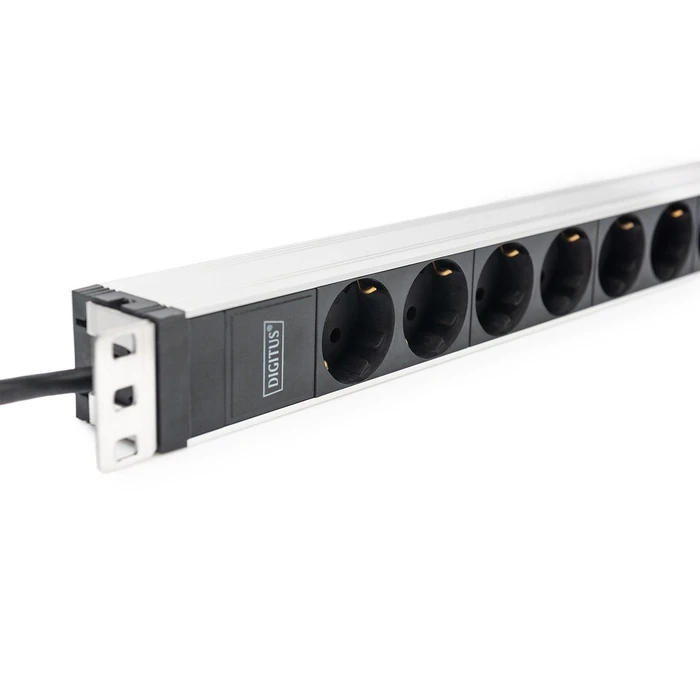 Πολύπριζο Rack Digitus PDU 1HE 8x Schuko 16A outputs 230V/16A Black
