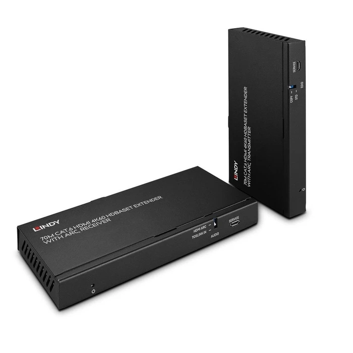Αξεσουάρ Εικόνας Lindy 70m Cat.6 HDMI 4K60 HDBaseT Extender m ARC (IR&RS-232)