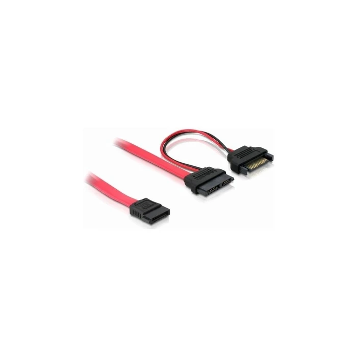 Καλώδιο Delock SATA-Slim 13pin -> SATA 7pin +SATA 15pin 0.50m