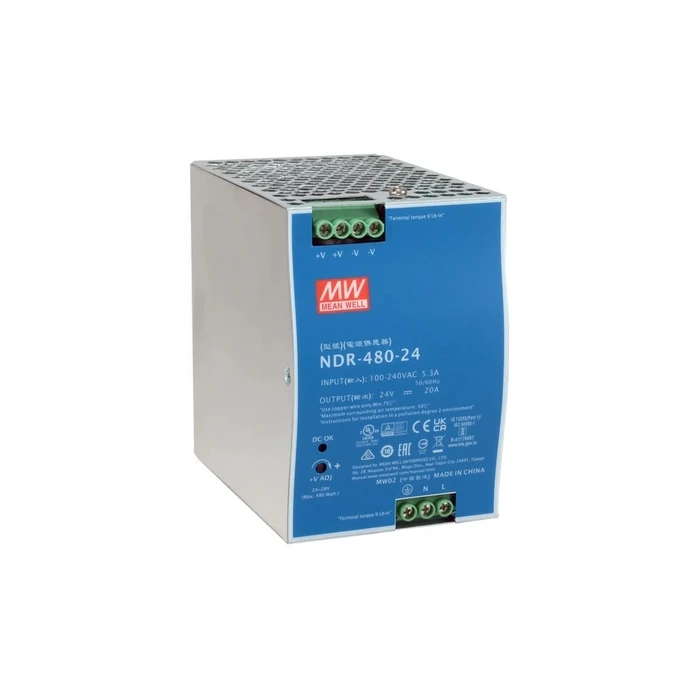 Τροφοδοτικό Ράγας LevelOne ind. POW-2462 24VDC 480W DIN-rail si