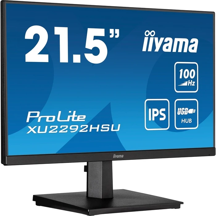 Monitor Iiyama 54.5cm (21,5") XU2292HSU-B6 16:9 HDMI+DP+USB IPS bl