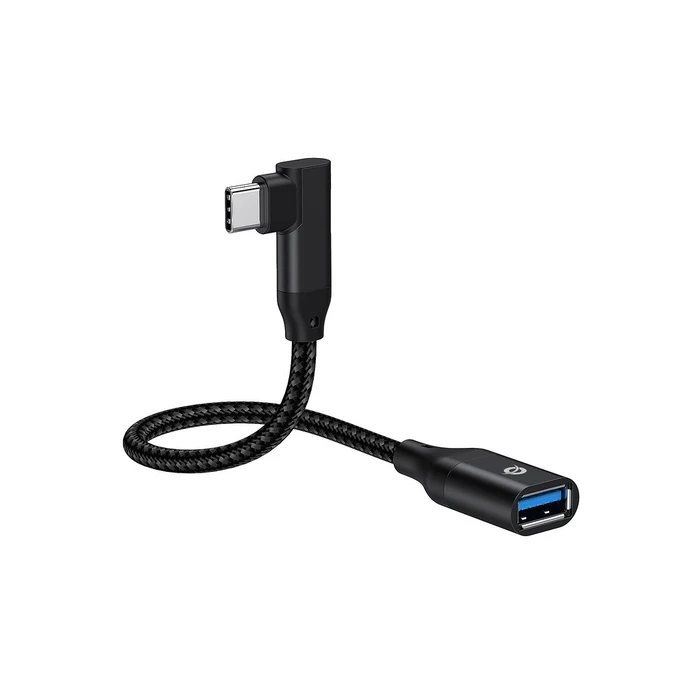 Αντάπτορας USB Conceptronic Type-C -> USB-A 3.0 OTG 90°gew. Black