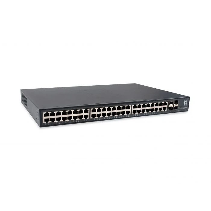 Network Switch LevelOne 48x GE GTU-5211 4x10GSFP+19"
