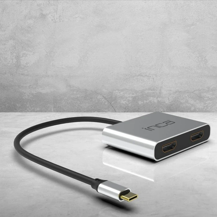 Docking Station USB Inca ITPC-4 Type-C > 2xHDMI 4K30Hz,1xUSB-A,1xType-C