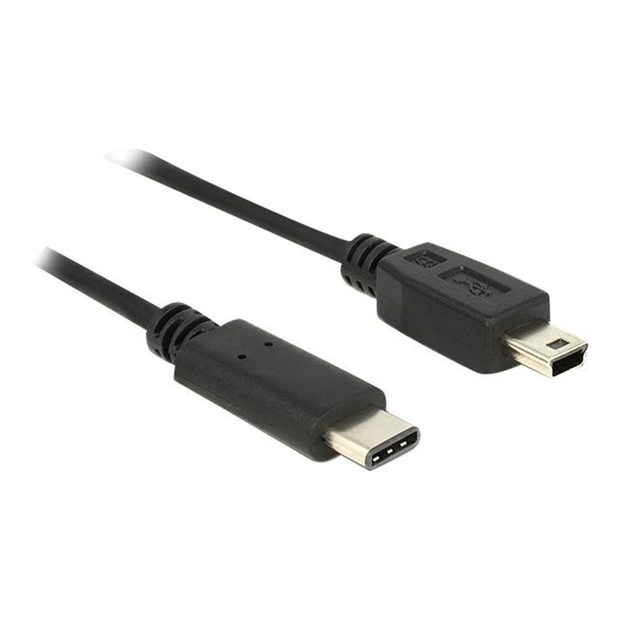 Καλώδιο USB Delock Type-C -> Mini-B M/M 0.50m Black
