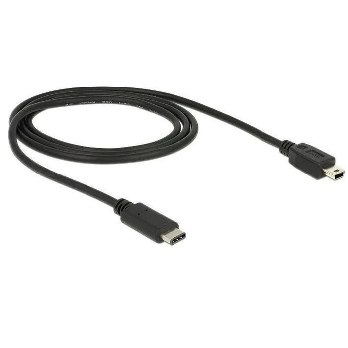 Καλώδιο USB Delock Type-C -> Mini-B M/M 0.50m Black