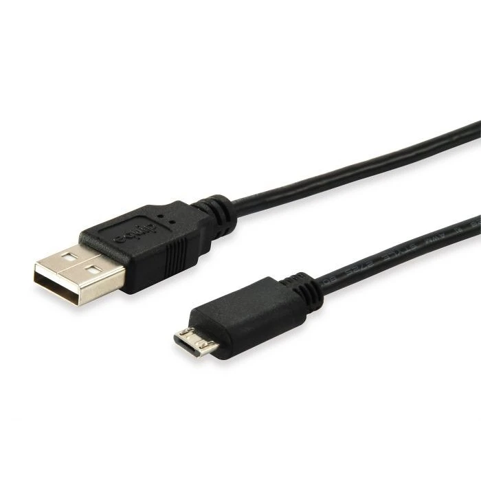 Καλώδιο USB Equip USB-A 2.0 -> micro B M/M 1.80m Ferrit Black Polybag