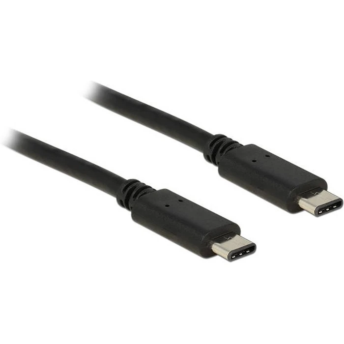 Καλώδιο USB Delock Type-C -> C M/M 0.50m Black