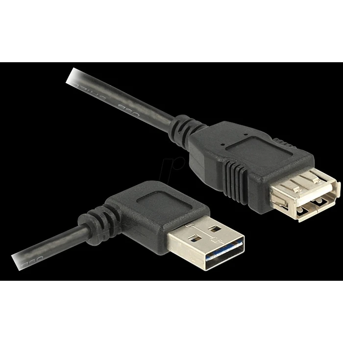 Καλώδιο USB Delock USB Verl.A -> A M/F 1.00m 90° sw Easy USB