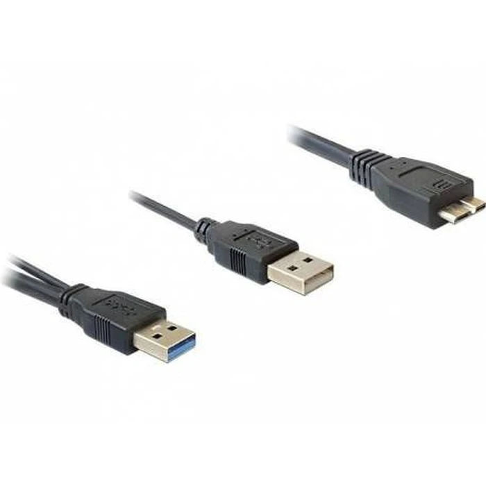 Καλώδιο USB Delock USB3.0 Y-cable 2x A -> Micro-B M/M 0.60m
