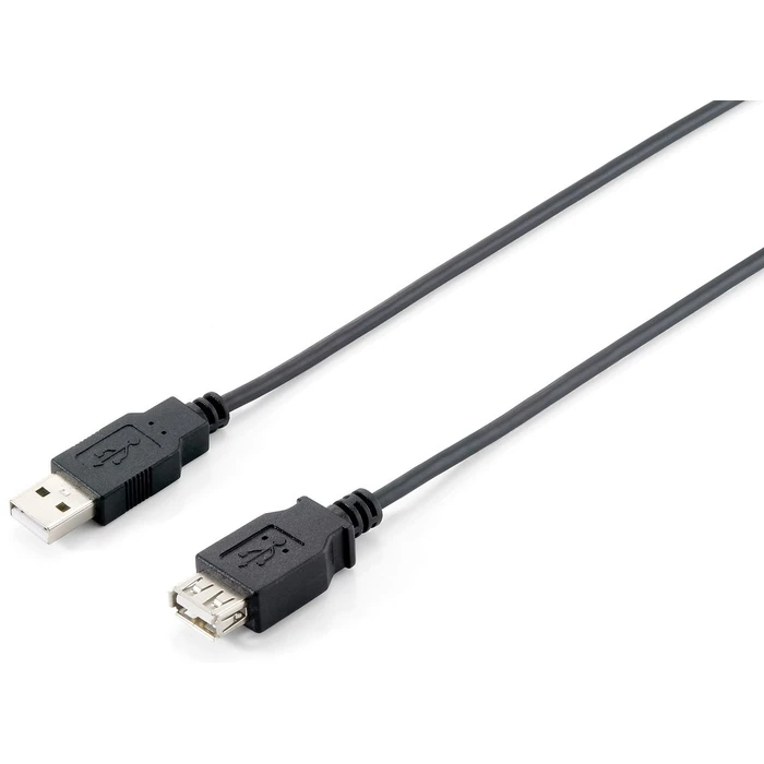 Καλώδιο USB Equip USB-A 2.0 -> A Verl. M/F 3.00m 480Mbps Black Polybag
