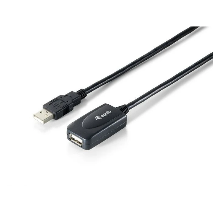 Καλώδιο USB Equip USB-A 2.0 -> A Verl. M/F 5.00m 480Mbps akt.Black