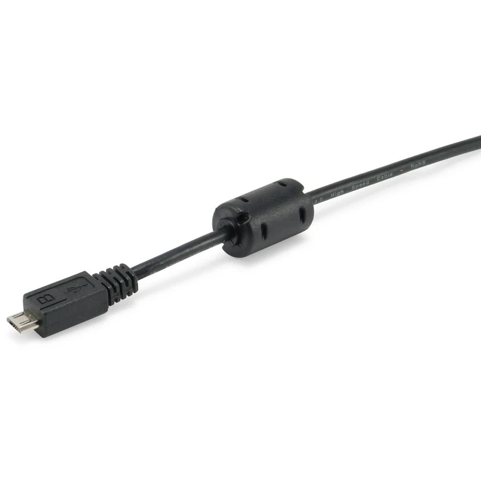 Καλώδιο USB Equip USB-A 2.0 -> micro B M/M 1.00m Ferrit Black Polybag