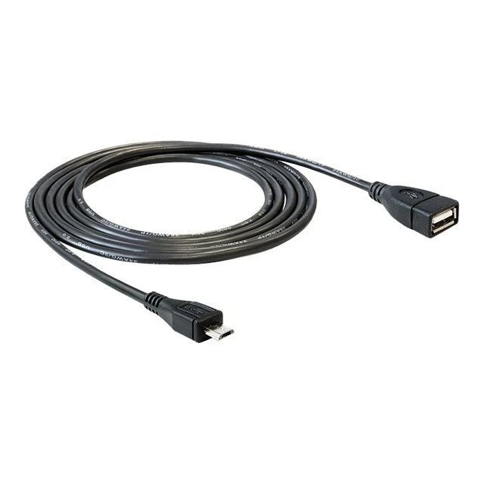 Καλώδιο USB Delock USB A -> Micro-B OTG F/M 0.50m sw