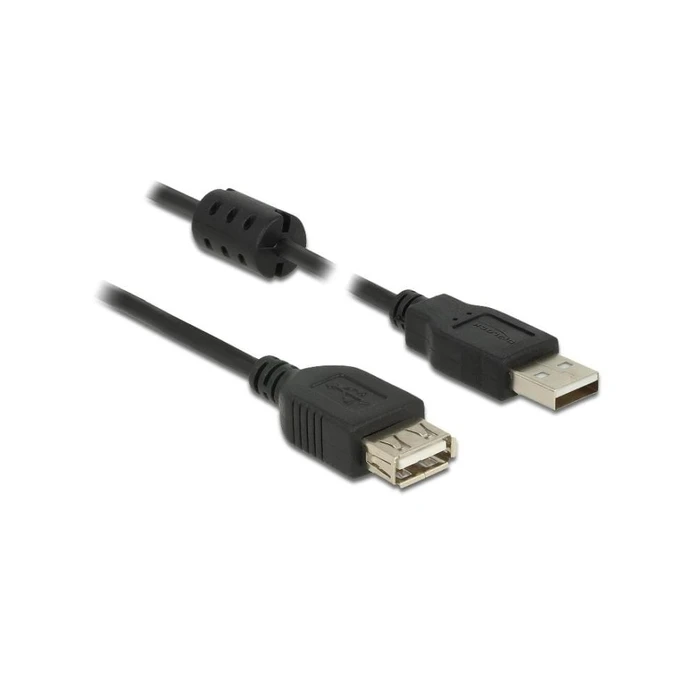 Καλώδιο USB Delock USB Verl. A -> A M/F 2.00m Black