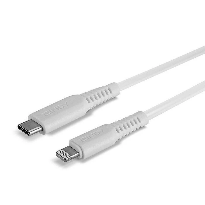 Καλώδιο USB Lindy 1m Type-C to Lightning White