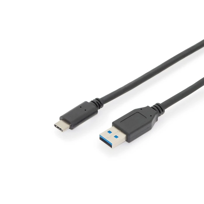 Καλώδιο USB Digitus USB 2.0 Type-C -A M/M 1.0m, Black