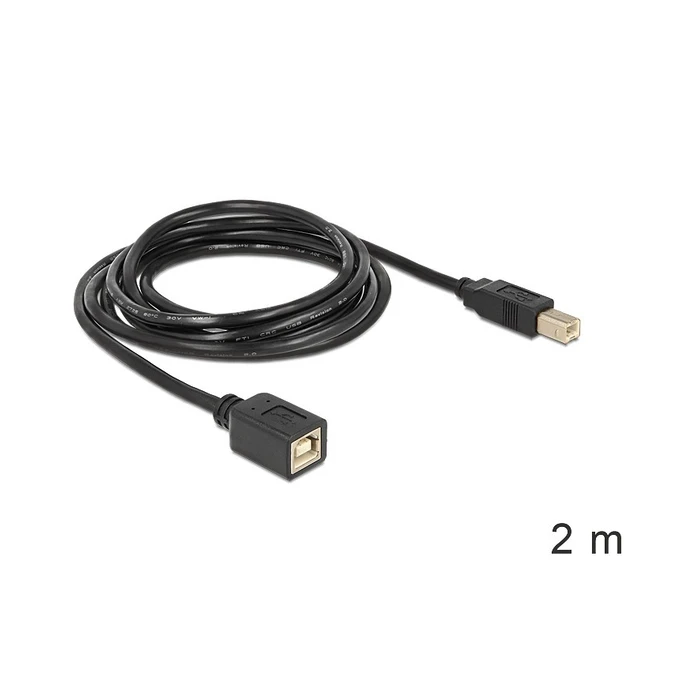 Καλώδιο USB Delock USB Verl.B -> B M/F 2.00m sw