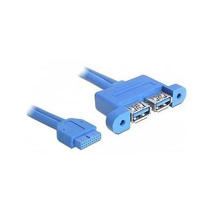 Καλώδιο USB Delock USB3.0 Pinheader 19pin -> 2x A F/F 0.4