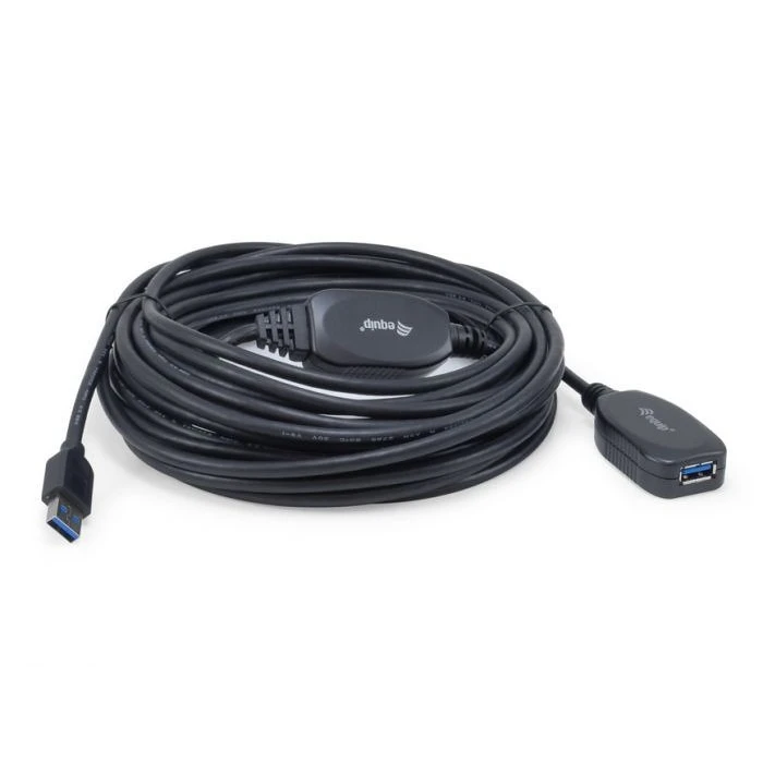 Καλώδιο USB Equip USB-A 3.0 -> A Verl. M/F 10.00m 5Gbps active Black