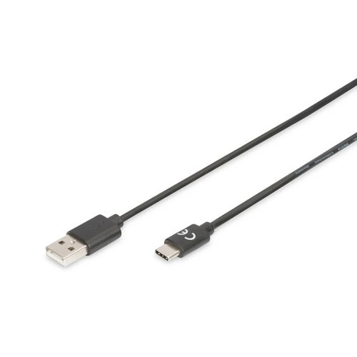 Καλώδιο USB Digitus USB 2.0 Type-C -A M/M 1,8m, Black