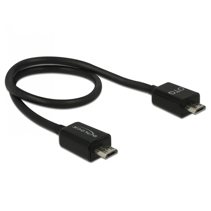 Καλώδιο USB Delock USB Micro-B -> Micro-B M/M 0.30m OTG sw
