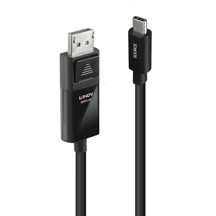 Καλώδιο USB Lindy 2m Type-C to DP 4K60 with HDR