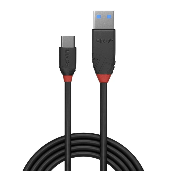 Καλώδιο USB Lindy 3.1 Typ A/C 3A Black Line M/M 1m