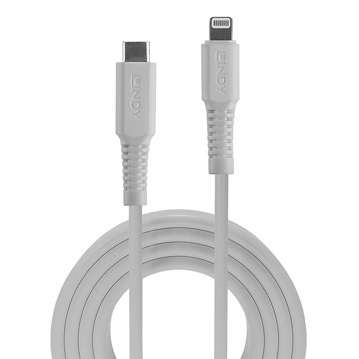 Καλώδιο USB Lindy Type-C to Lightning 0,5m, White