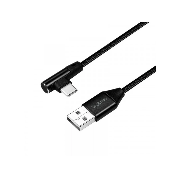 Καλώδιο USB Logilink Type-Connector USB 2.0 to Type-C (90° angled) 0,3m
