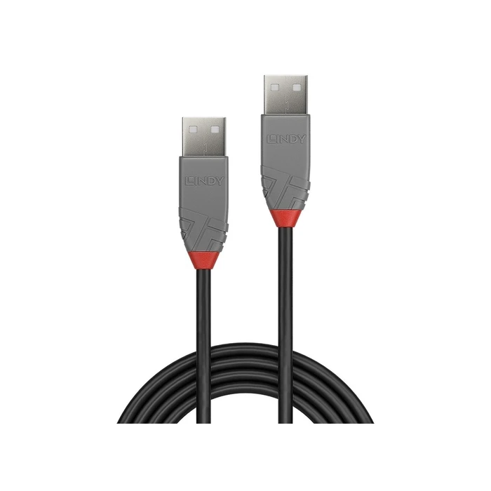 Καλώδιο USB Lindy 2.0 Typ A/A Anthra Line M/M 0.5m