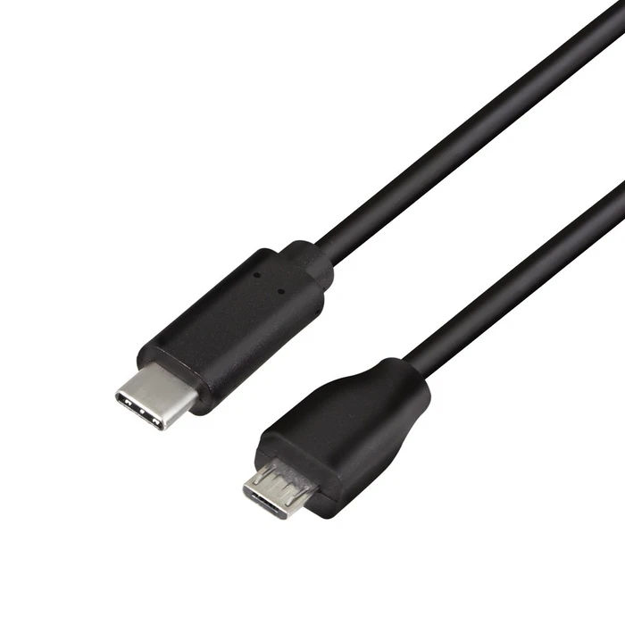 Καλώδιο USB Logilink 2.0 C/M to Micro-USB/M 0,5m Black