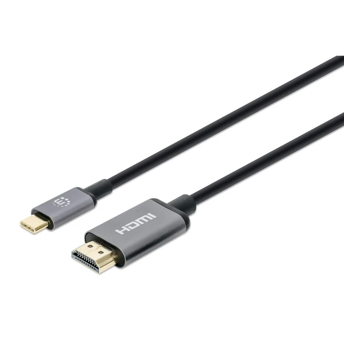 Καλώδιο HDMI Manhattan 4K@60Hz Type-C to male/male 1m