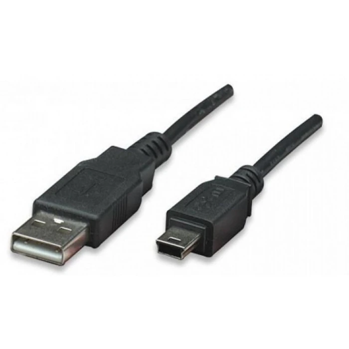 Καλώδιο USB Manhattan A -> mini B M/M 1.80m Black