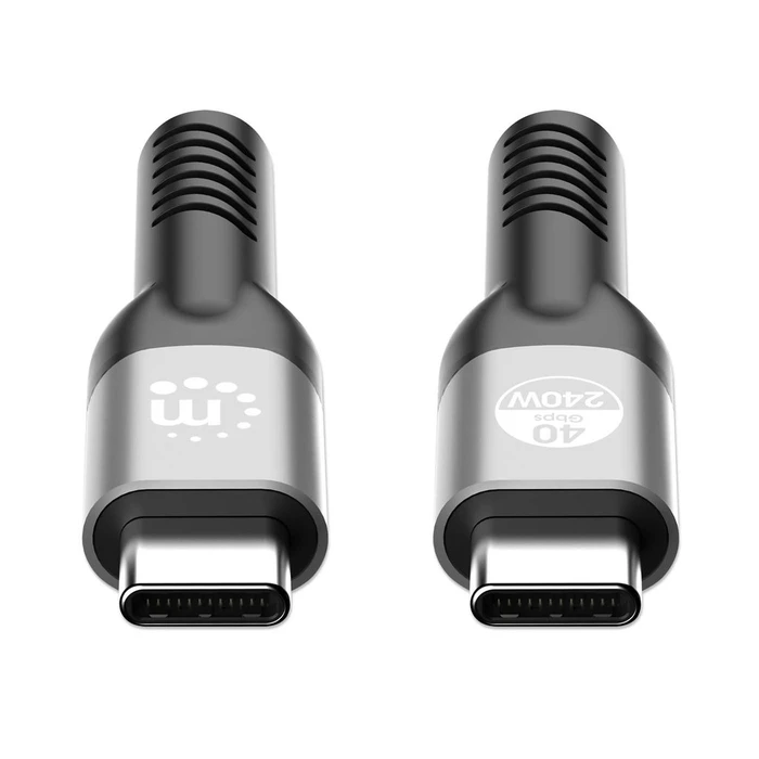 Καλώδιο USB Manhattan USB4 Type-C male/male 240W 40G 8K 1m