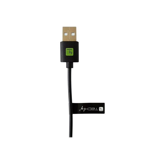 Καλώδιο USB Techly USB2.0 ST Typ-A - ST Typ-C Black, 0.1m