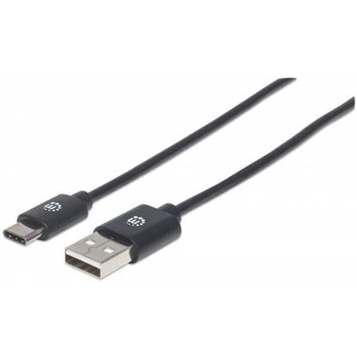 Καλώδιο USB Manhattan 2.0 Typ C C-connector/A-connector 2m Black