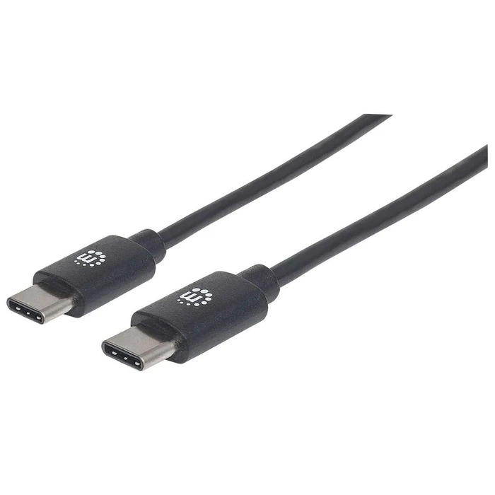 Καλώδιο USB Manhattan 2.0 Typ C C-connector/C-connector 2m Black