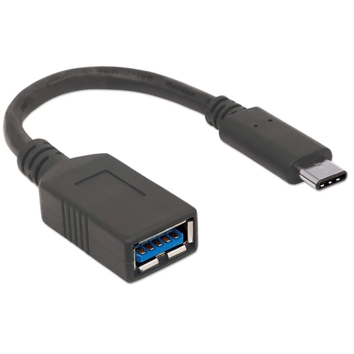 Αντάπτορας USB Manhattan Type-C C-connector - A-socket 12cm USB 3.1 Gen1