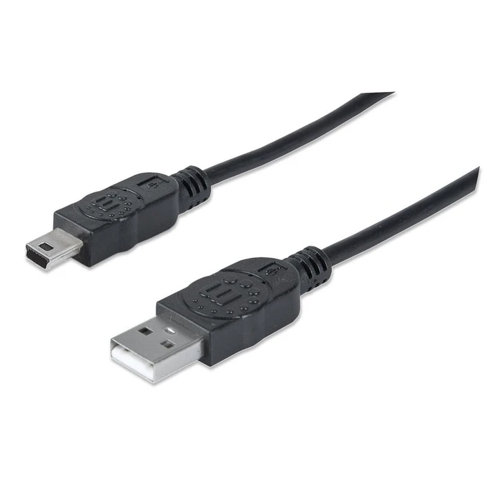 Καλώδιο USB Manhattan A -> mini B M/M 1.80m Black
