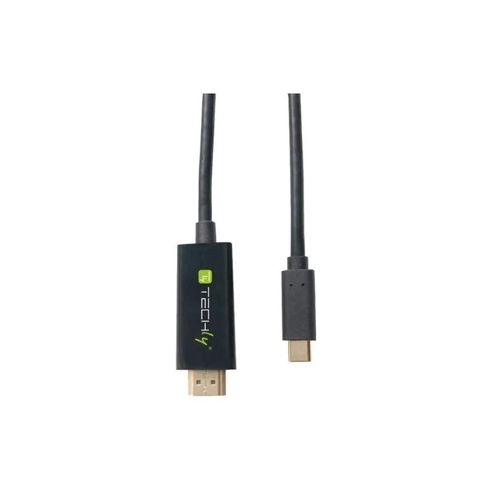 Καλώδιο HDMI Techly Adapter Type-C M to HDMI M 2.0 4K, Black 5m