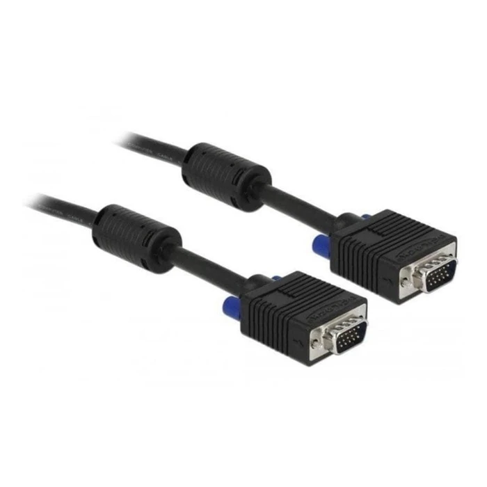 Καλώδιο VGA Delock D-Sub15 -> D-Sub15 M/M 3.00m schwa