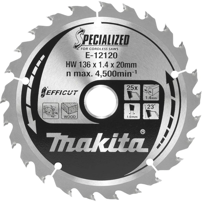 Δίσκος Κοπής Makita E-12120 EFFICUT Saw Blade 136x20x25Z